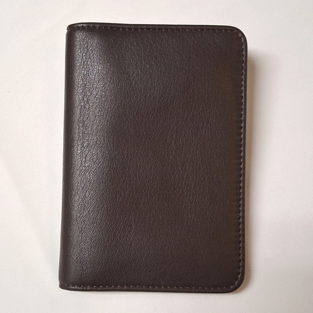 Leatherology Dark Brown Leather Passport Cover
